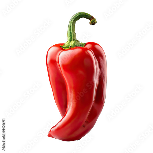 red paprika without background photo