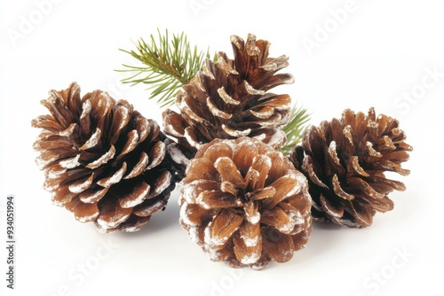 Snow-Dusted Pine Cones