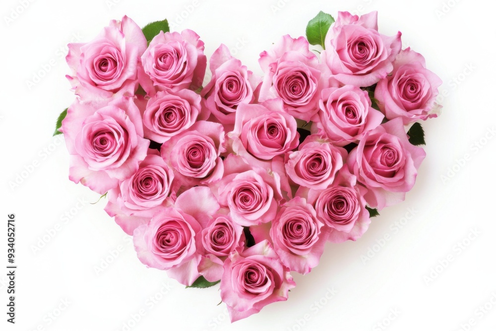 Heart-Shaped Pink Roses Heart-Shaped Pink Roses