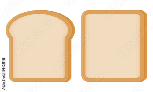 Whole Wheat Bread Vector. Delicious Brown Bread. Bread for Breakfast. Homemade Bread.