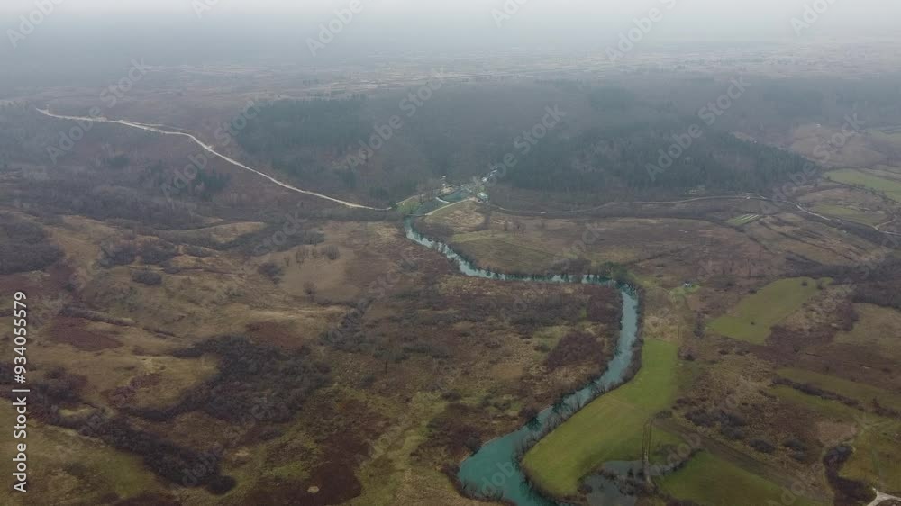 aerial view of the river aerial view of the river