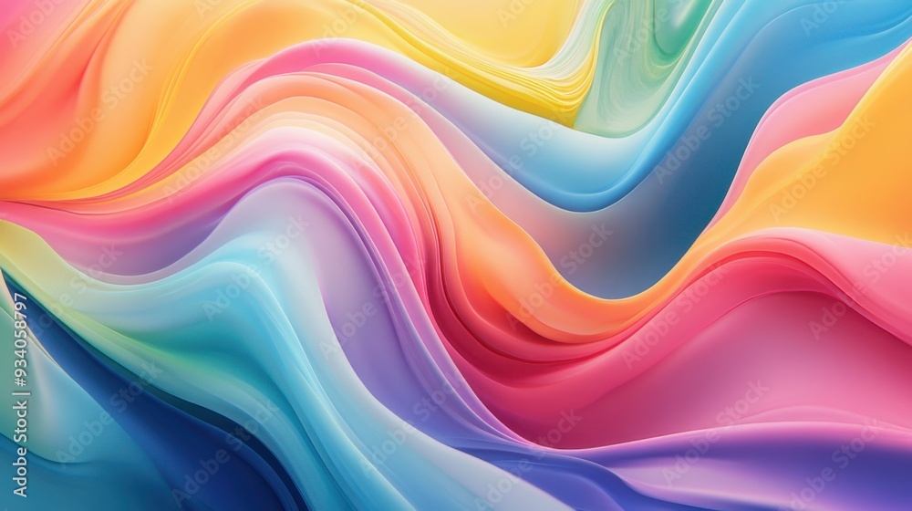An abstract illustration featuring a swirling mix of vibrant image with a soft gradient background An abstract illustration featuring a swirling mix of vibrant image with a soft gradient background