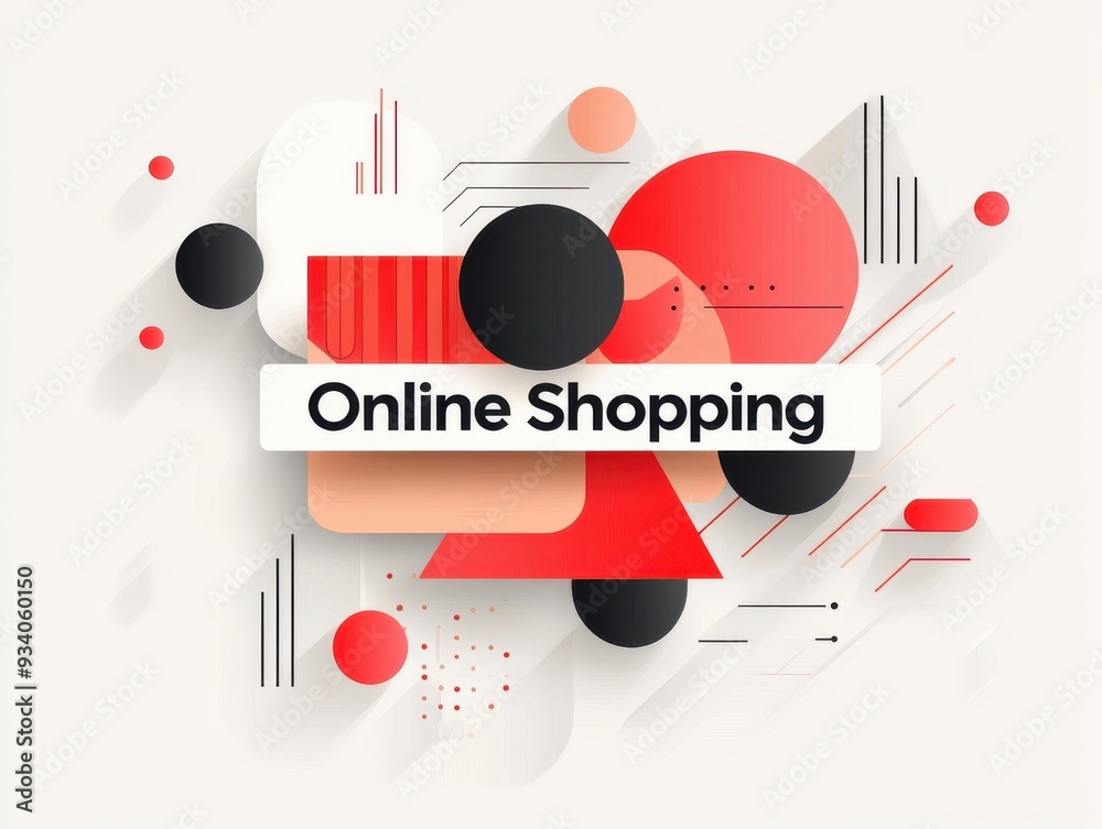 Abstract Online Shopping Design. Abstract Online Shopping Design.