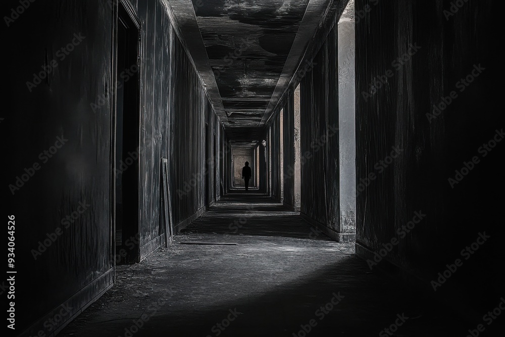 Obraz premium Shadowed Hallway