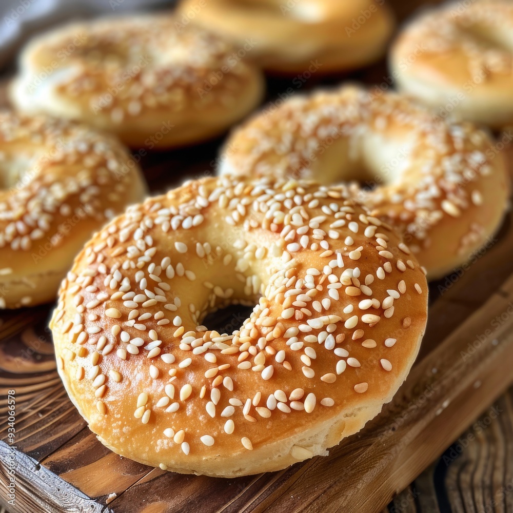 Turkish Bagel with sesame seeds or salty ring cookies. Turkish name; Kandil simidi or tuzlu halka kurabiye Turkish Bagel with sesame seeds or salty ring cookies. Turkish name; Kandil simidi or tuzlu halka kurabiye