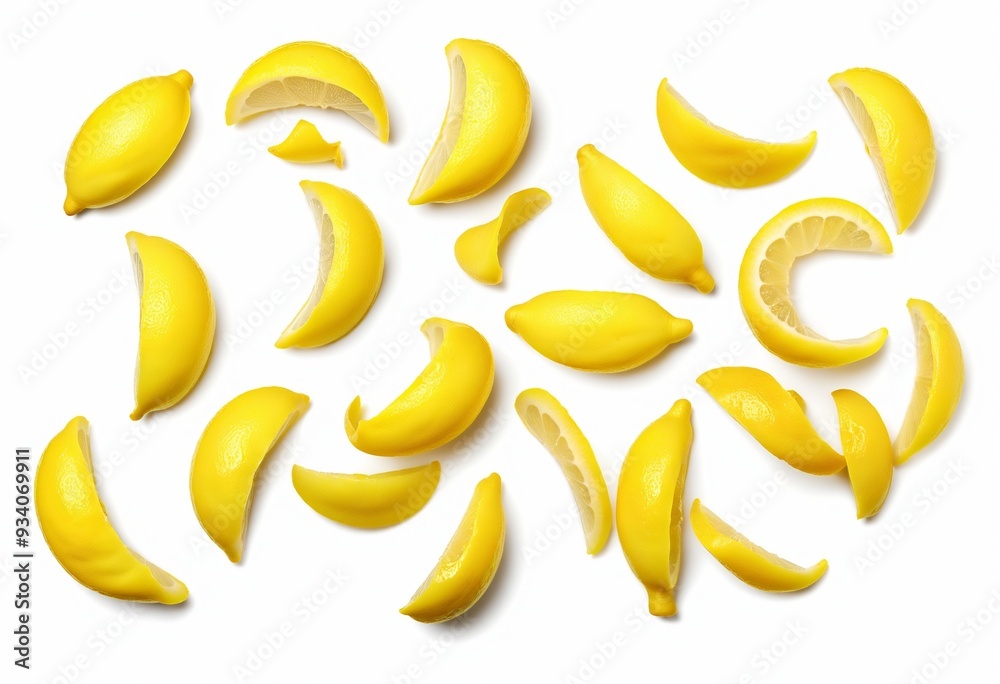 Isolated Fresh Citrus Swirl on white Background Isolated Fresh Citrus Swirl on white Background
