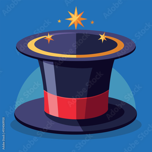 Magician's Top Hat Vector Illustration