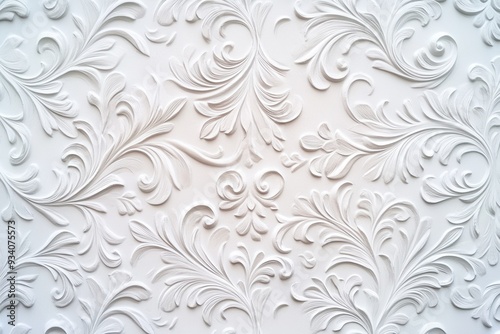 Elegant Floral Embossed Wallpaper