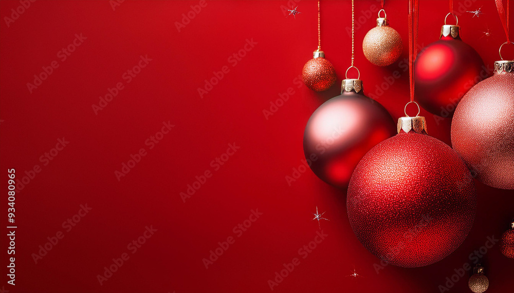 beautiful christmas balls banner with text space
beautiful christmas balls banner with text space