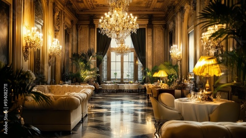 luxury classic mansion drawing room