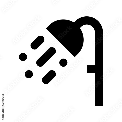 Showerhead Shower Solid Icon