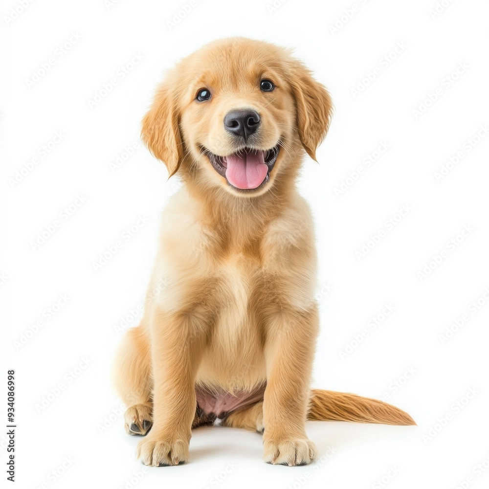 Happy Golden Retriever Puppy Happy Golden Retriever Puppy