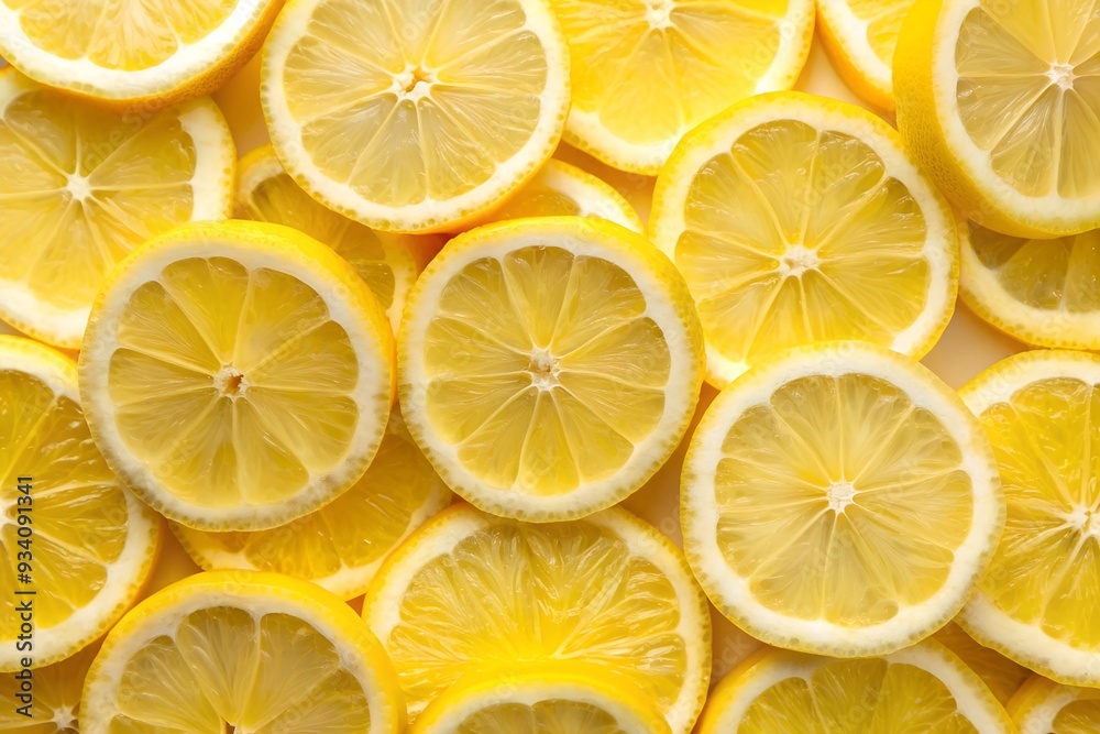lemon slices on white background lemon slices on white background