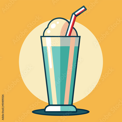 Milkshake Vector Illustration