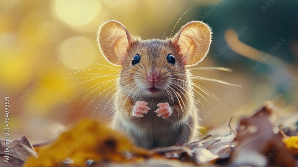 Cute Mouse In A Forest Cute Mouse In A Forest