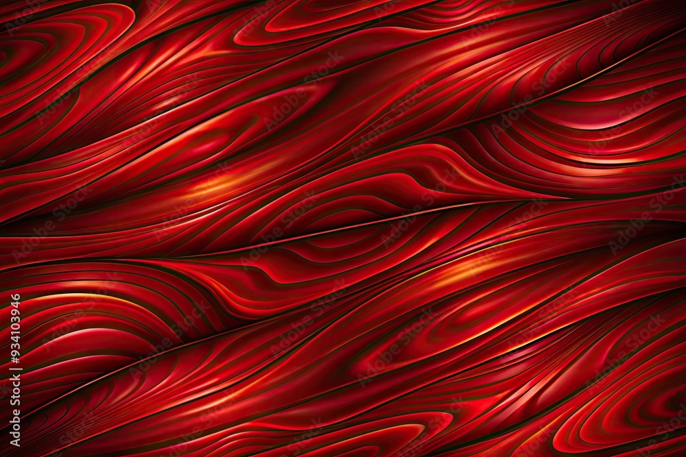 Bold red waves ripple across a surface, creating a dynamic pattern. Bold red waves ripple across a surface, creating a dynamic pattern.