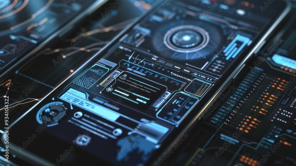 Futuristic Smartphone Interface Futuristic Smartphone Interface