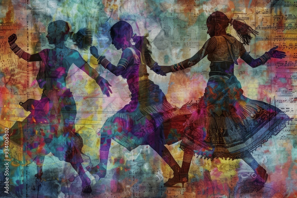 group of people dancing in dance pose, An ensemble of PNG images, pixels dancing in harmony on digital canvases group of people dancing in dance pose, An ensemble of PNG images, pixels dancing in harmony on digital canvases