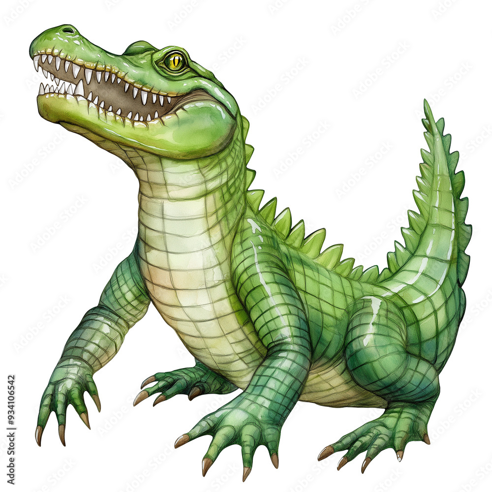 Fototapeta premium crocodile isolated on white