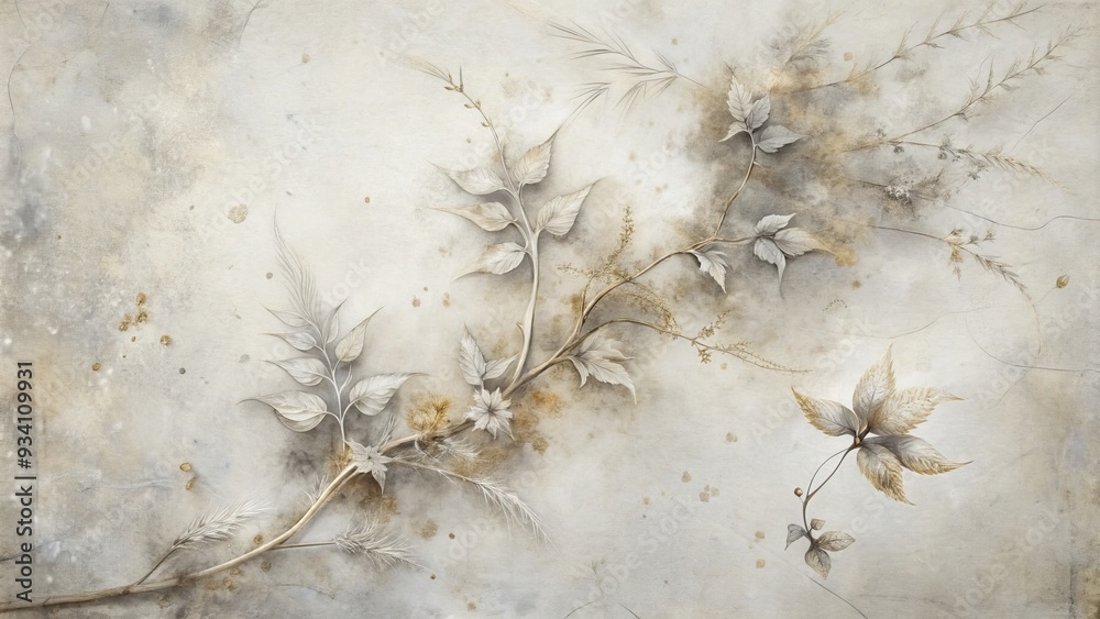A delicate arrangement of dried flowers on a textured surface. A delicate arrangement of dried flowers on a textured surface.