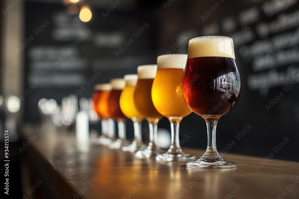 Colorful Beer Lineup