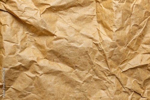 Wallpaper Mural A sheet of crumpled brown paper with a textured surface. Torontodigital.ca