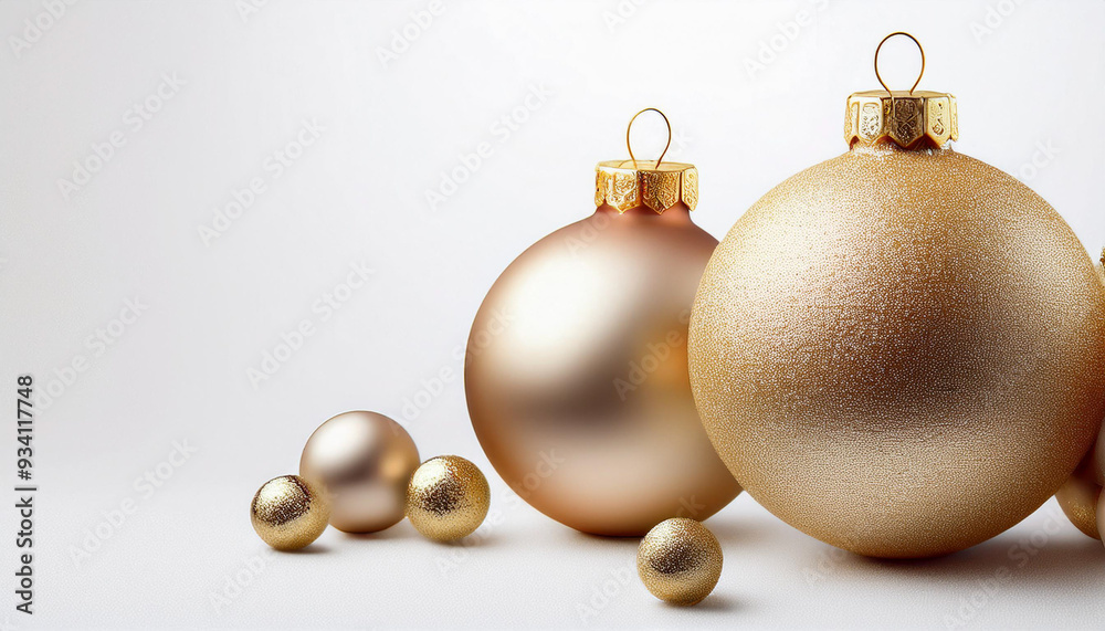 beautiful christmas balls banner with text space beautiful christmas balls banner with text space