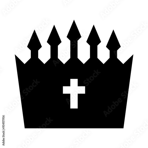 Imperial King Crown Solid Icon