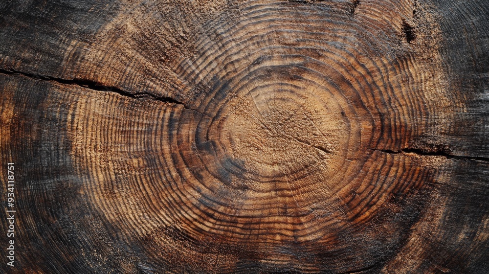 Fototapeta premium Rough cut timber with visible saw marks and texture