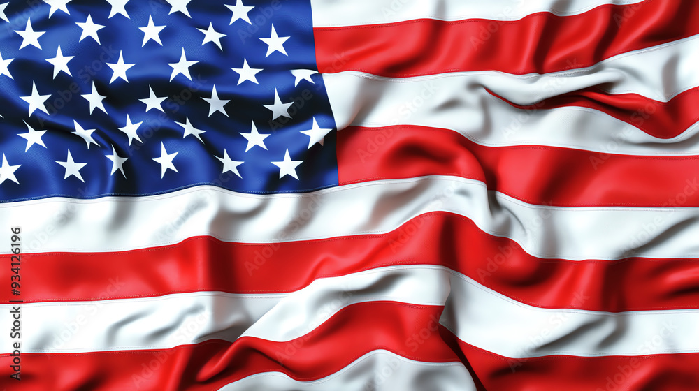 Obraz premium american flag, AI generated