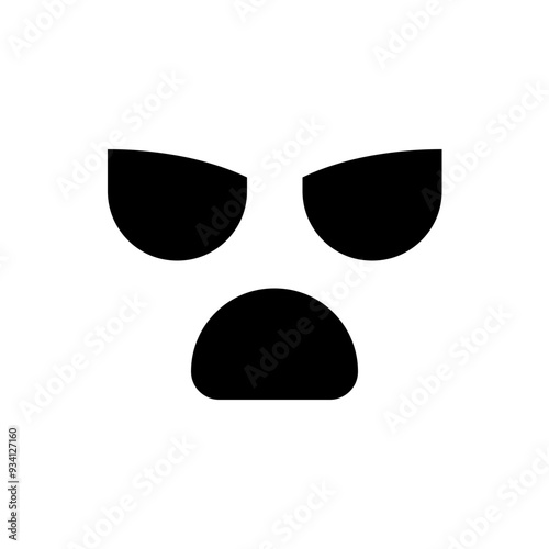 Halloween Monster Face Solid Icon