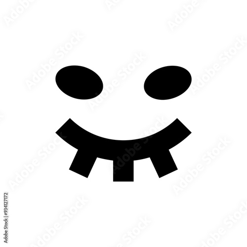Halloween Monster Face Solid Icon