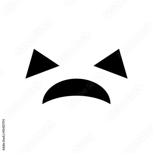 Halloween Monster Face Solid Icon