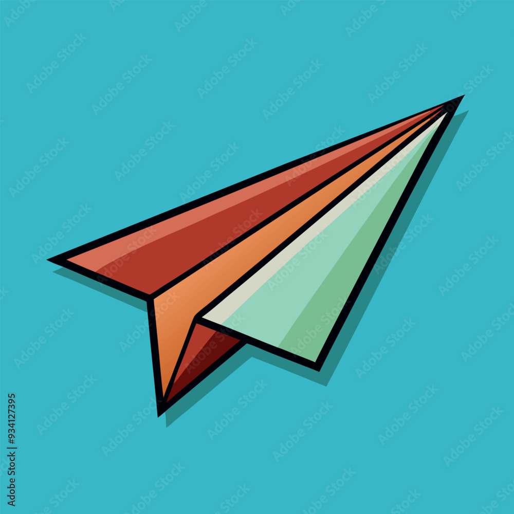 Paper Airplane Vector Illustration Paper Airplane Vector Illustration