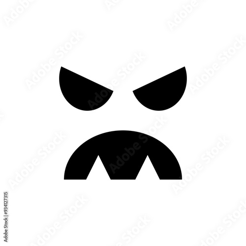 Halloween Monster Face Solid Icon