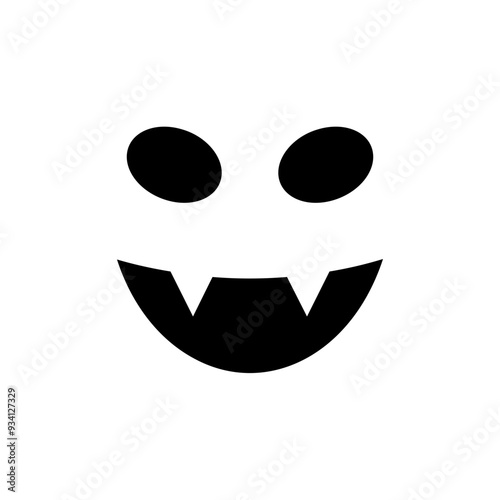 Halloween Monster Face Solid Icon