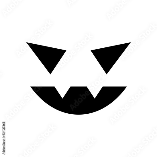 Halloween Monster Face Solid Icon