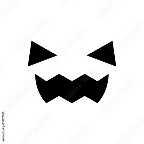 Halloween Monster Face Solid Icon