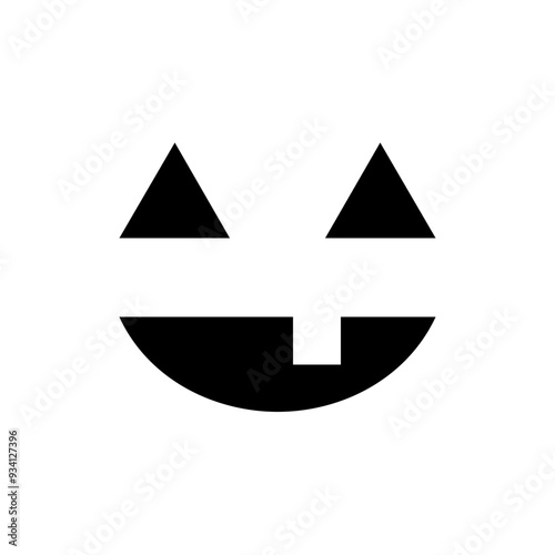 Halloween Monster Face Solid Icon