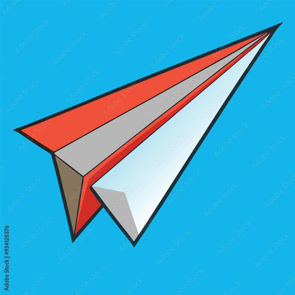 Paper Airplane Vector Illustration Paper Airplane Vector Illustration
