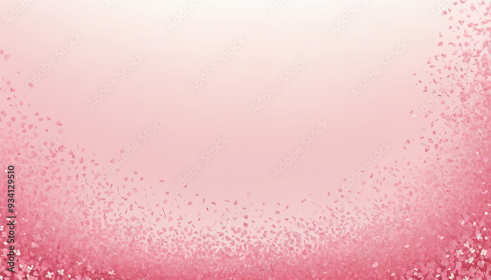 Fototapeta premium pink background with confetti and free space for text