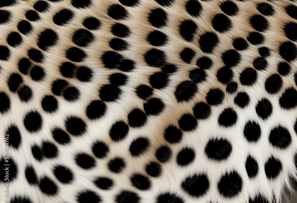 Close-up of a leopard's fur, showing the distinctive spotted pattern Close-up of a leopard's fur, showing the distinctive spotted pattern