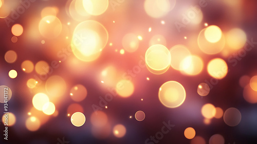 Blurred lights, gold and red, sparkle background.