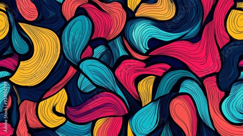 Abstract Intertwining Waves...