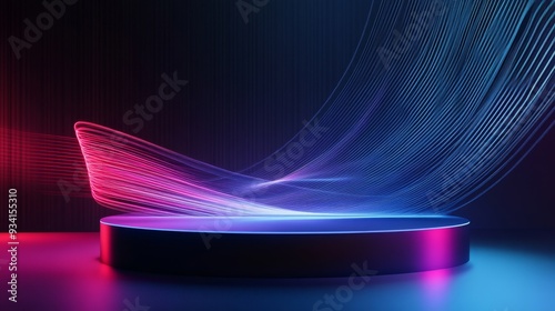 Abstract Neon Glow with Pod...