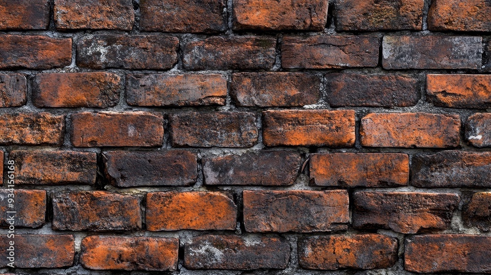 Obraz premium Aged Brick Wall Texture, Brick Wall Background, Brickwork, Brick, Texture