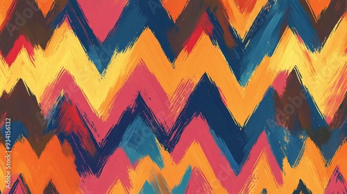 Abstract Zigzag Pattern in ...