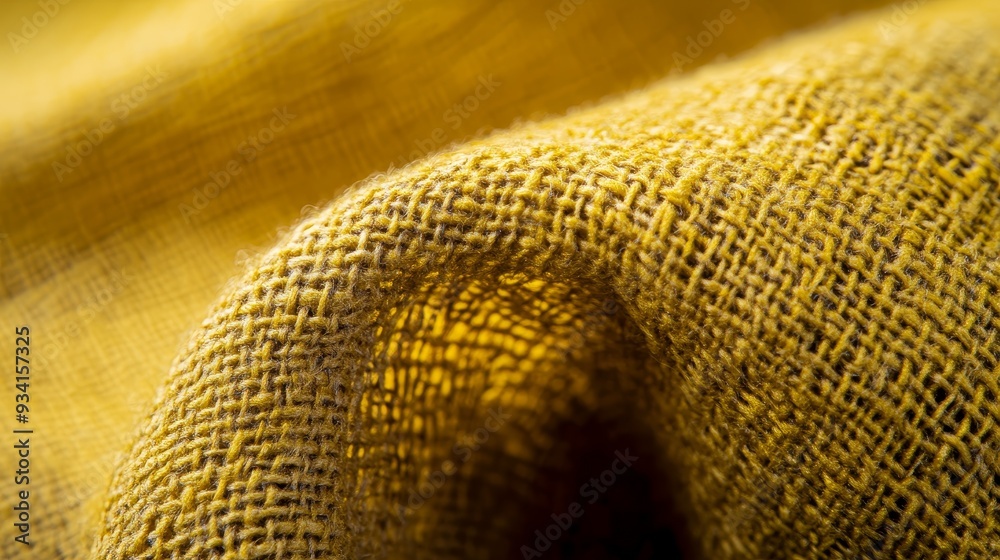Close-Up Macro of Golden Fabric with Woven Texture, Texture , Fabric , Golden , Textile Close-Up Macro of Golden Fabric with Woven Texture, Texture , Fabric , Golden , Textile