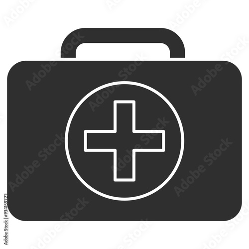 Emergency Icon Design. Representing Urgent Care. Emergency. Medical Response. First Aid. Vector icon.