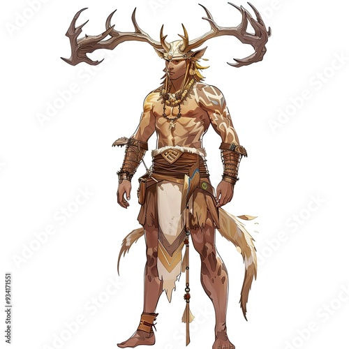 Anime Deer Warrior